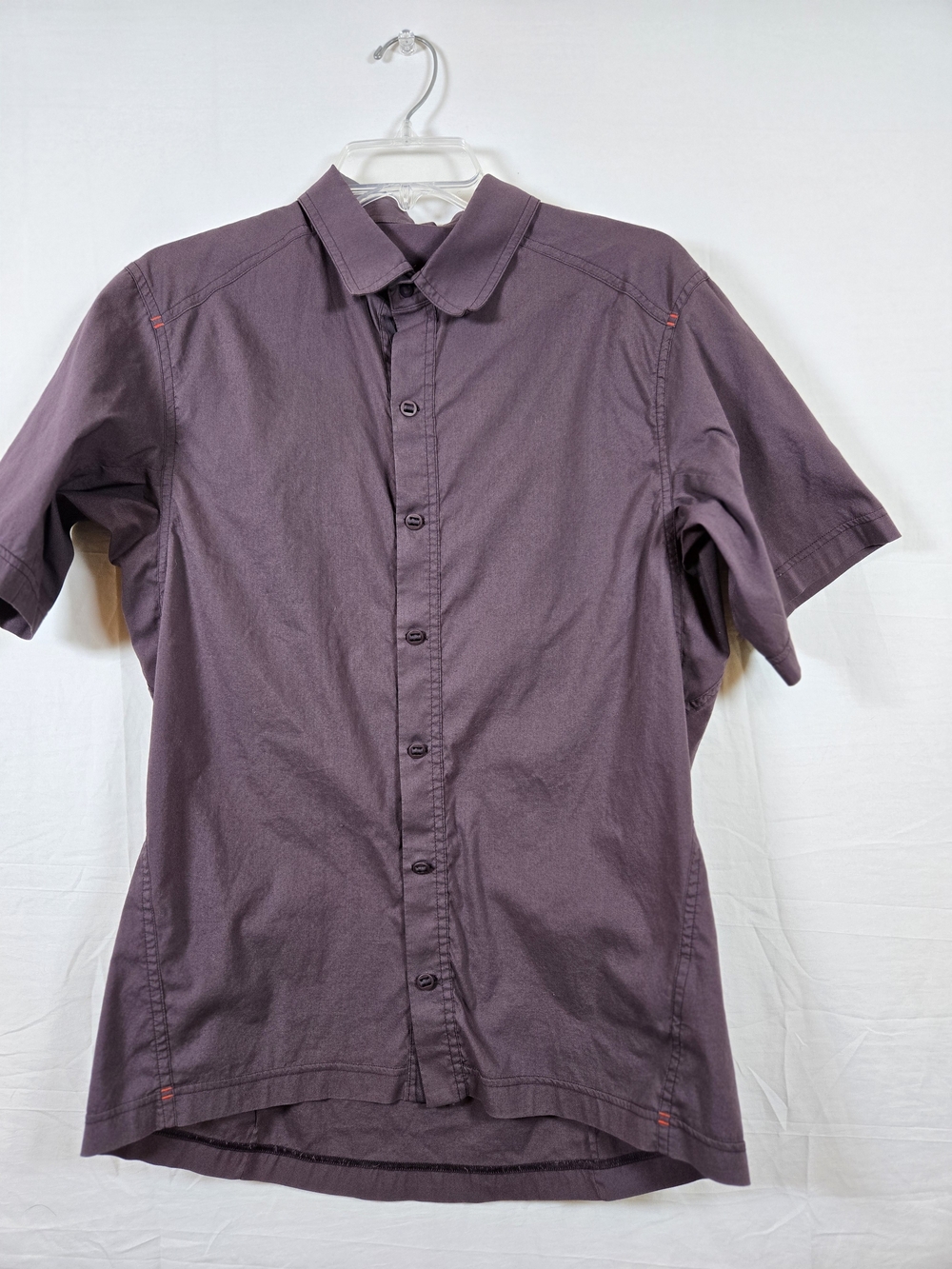 Arc'teryx Men's Short-Sleeve Button-Down Shirt - Plum